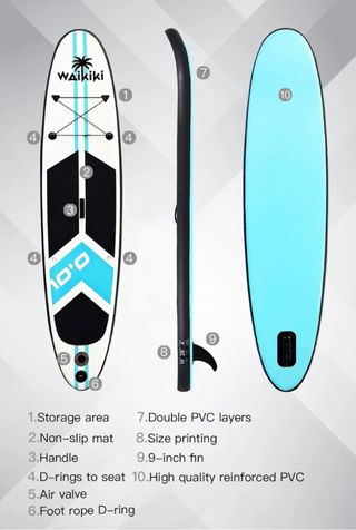 Tabla de paddle surf Waikiki 10' con accesorios