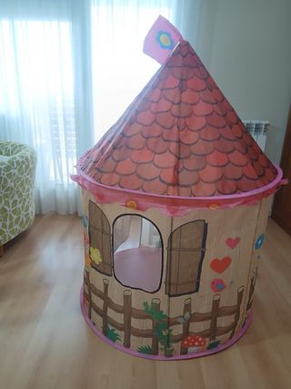 Casita textil plegable para jugar