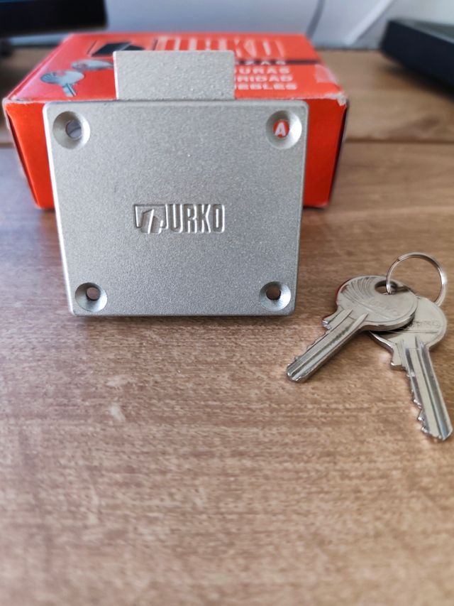 Cerradura Seguridad Muebles + 2 Llaves