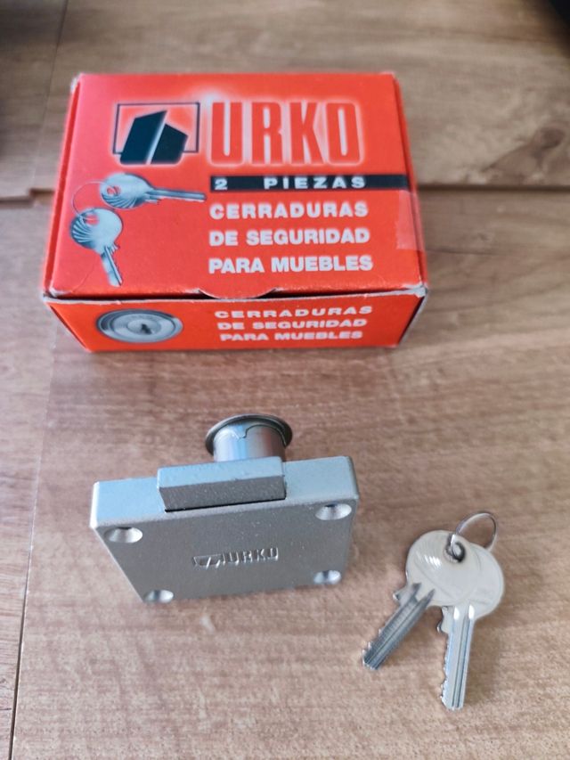 Cerradura Seguridad Muebles + 2 Llaves