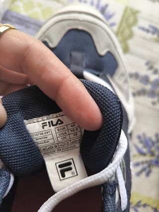 Zapatillas Fila Hombre Azul Gris Rojo Blanco