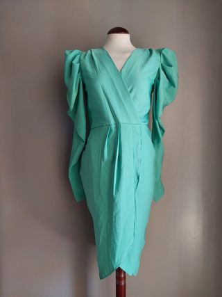 Vestido fiesta verde S/36