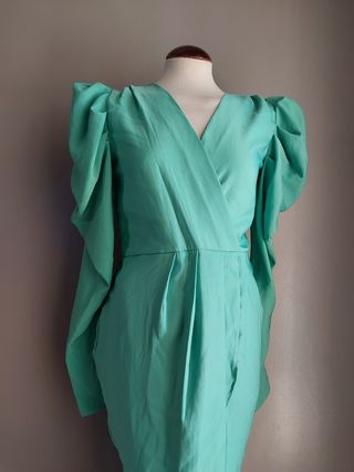 Vestido fiesta verde S/36