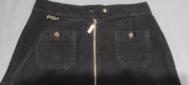 2 faldas vintage de pana 1 x 7 e. Las 2 x 12 e.