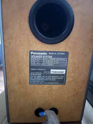 Equipo de Sonido Panasonic con 2 Altavoces