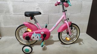 Bici niña de 2 a 5 años Decathlon con ruedines