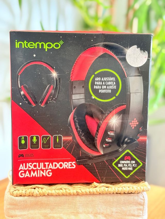 Auscultadores Gaming Intempo com Microfone