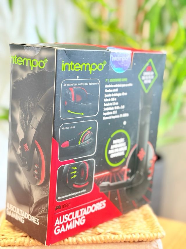 Auscultadores Gaming Intempo com Microfone
