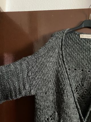 Cárdigan M Zara Tricot gris
