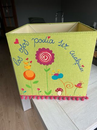 Pantalla Lámpara Infantil Tela Verde