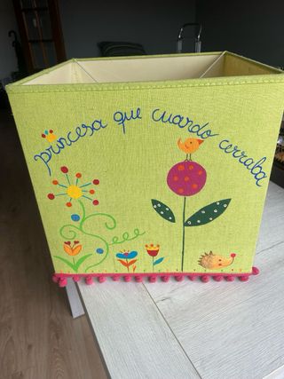 Pantalla Lámpara Infantil Tela Verde