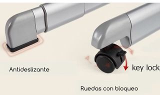 Minicuna gris para bebé