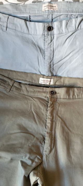 Pantalones Verano color Grisy caki y talla 58 a 1