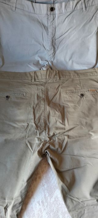 Pantalones Verano color Grisy caki y talla 58 a 1