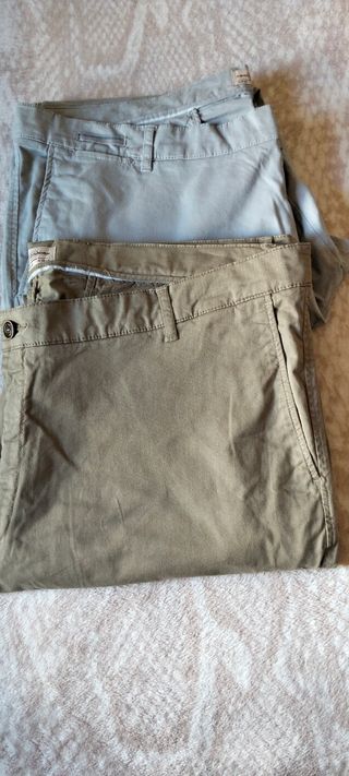 Pantalones Verano color Grisy caki y talla 58 a 1