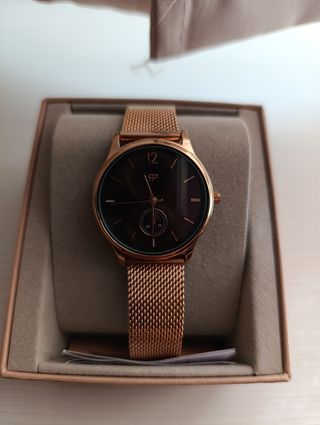 Reloj Parfois Bronce Malla Metálica