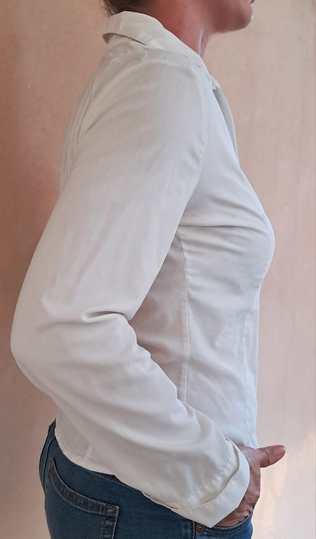 Camicetta bianca misto cotone vintage