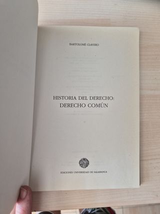 Historia del derecho: Derecho común