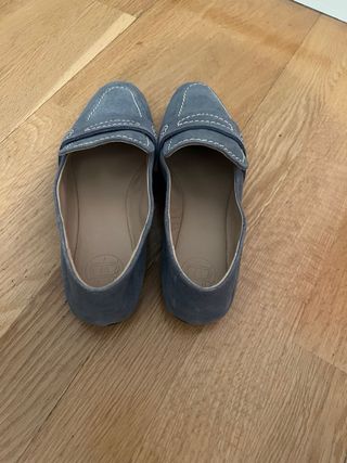 Mocasines Zara azul grisáceo, sin usar