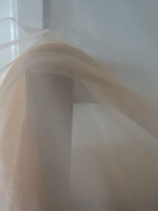 Preciosa bata vintage rosa y beige