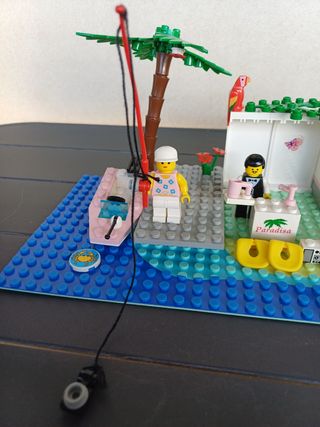 LEGO 6410 Paradise Beach House años 90 COMPLETO de segunda mano