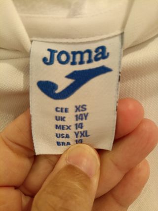 Sudadera Joma niño blanca