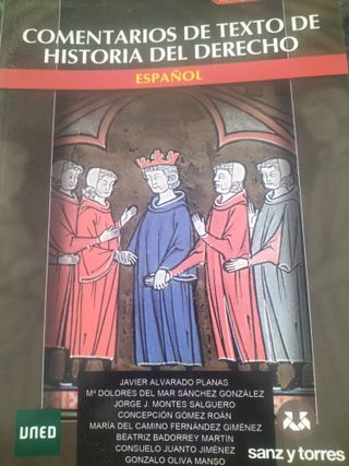 Comentarios de texto de historia del derecho es...