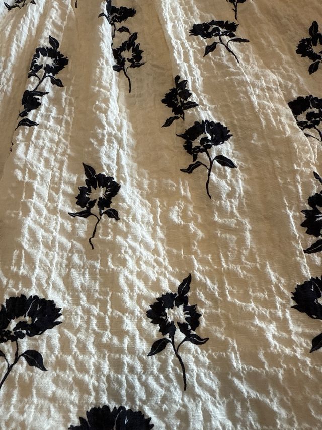 Vestido floral algodón Zara niña 6-7 años