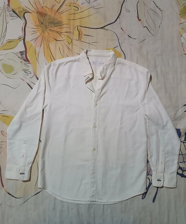 Camisa niño Zara blanca. Talla 10 años/ 140 cm