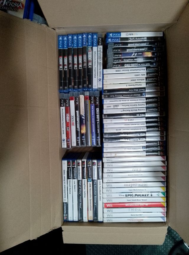 Lote 68 Juegos PS2, PS3, PS4, Wi