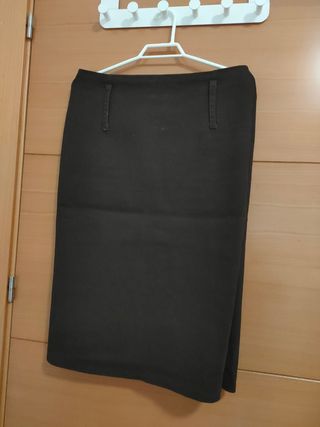 Chaleco y falda a conjunto de KIRA marrón