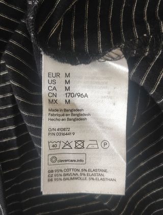 Camiseta de rayas Mango talla M