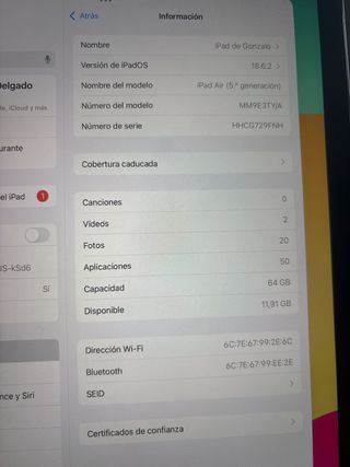 iPad Air 5ª Gen 64GB + Teclado y Lápiz