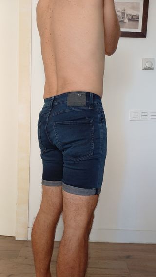Pantalón corto vaquero azul