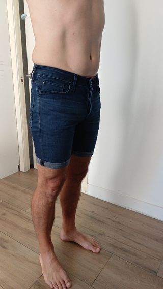 Pantalón corto vaquero azul