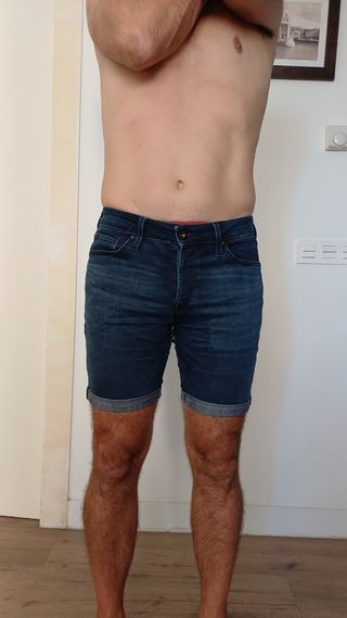 Pantalón corto vaquero azul