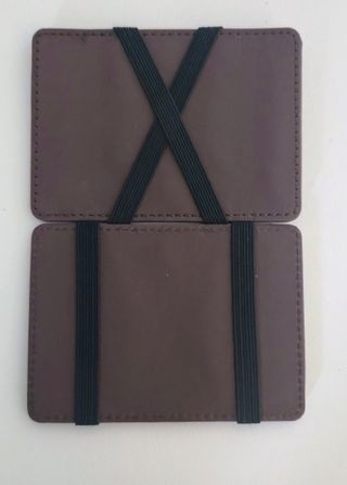 Portafoglio con portamonete grigio