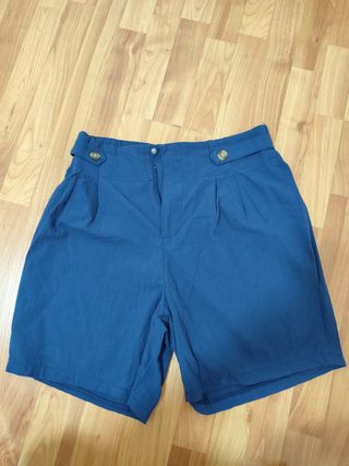 Shein Curve Pantalones Cortos Azul Talla 0 XL