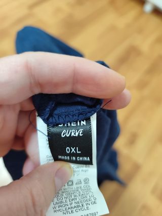 Shein Curve Pantalones Cortos Azul Talla 0 XL