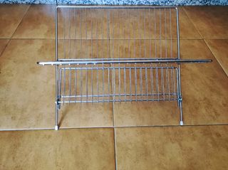 Escurridor Metálico Compacto Platos Vasos