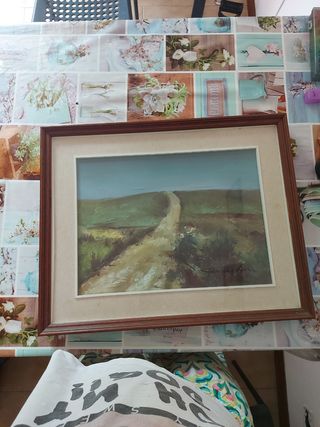 Quadro con cornice in legno