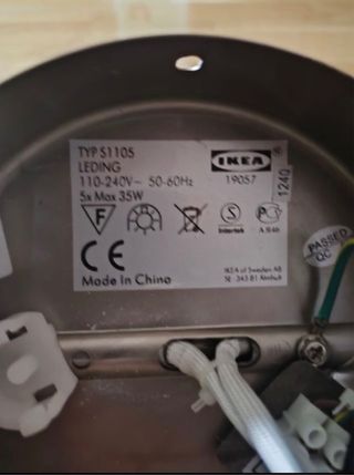 Lámpara de techo 5 focos - Metal