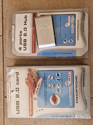 Hub USB 2.0 Conceptronic 4 Puertos