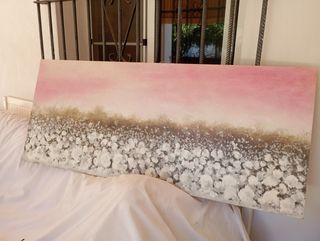 Cuadro al óleo paisaje abstracto