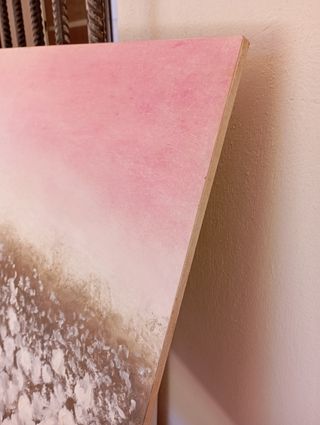 Cuadro al óleo paisaje abstracto