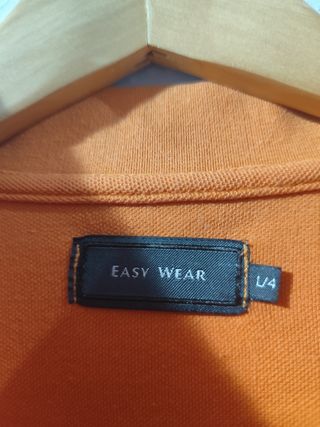 Polo Manga Larga EASY WEAR Naranja