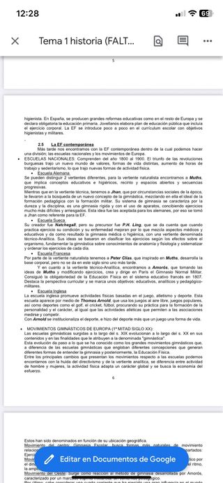 TEMARIO OPOSICIONES MAESTROS EDUCACIÓN FÍSICA