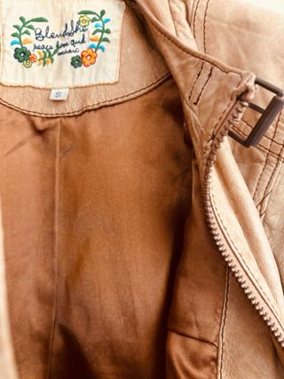 Giubbotto Blendshe Pelle Donna Senape S