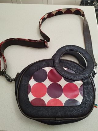 Bolso Vintage Negro Multicolor