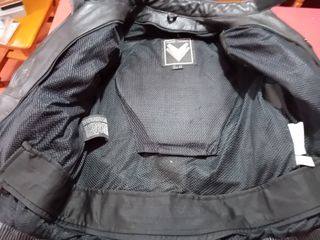 Chaqueta de cuero Frank Thomas para moto